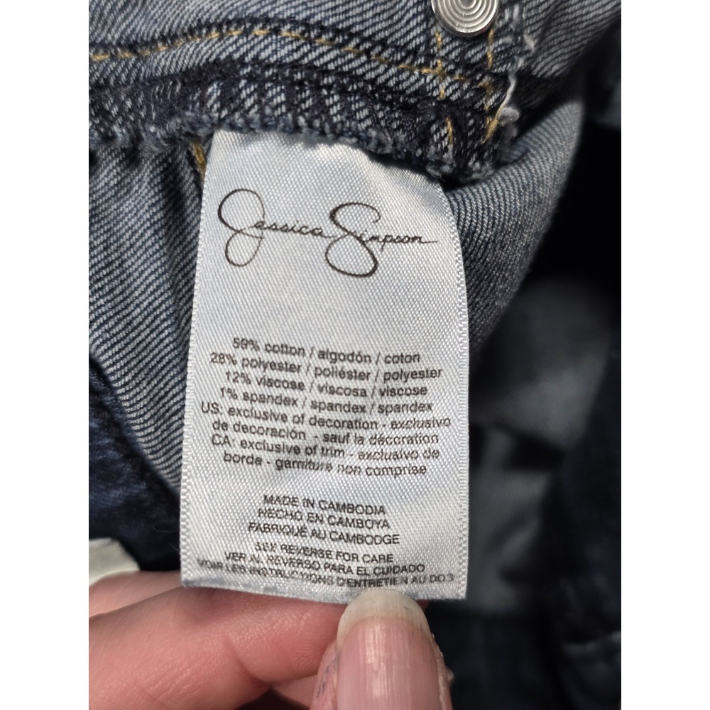 Jessica Simpson Jeans Women 4/27 Blue‎ High Rise Skinny  Denim Pants - Picture 8 of 12